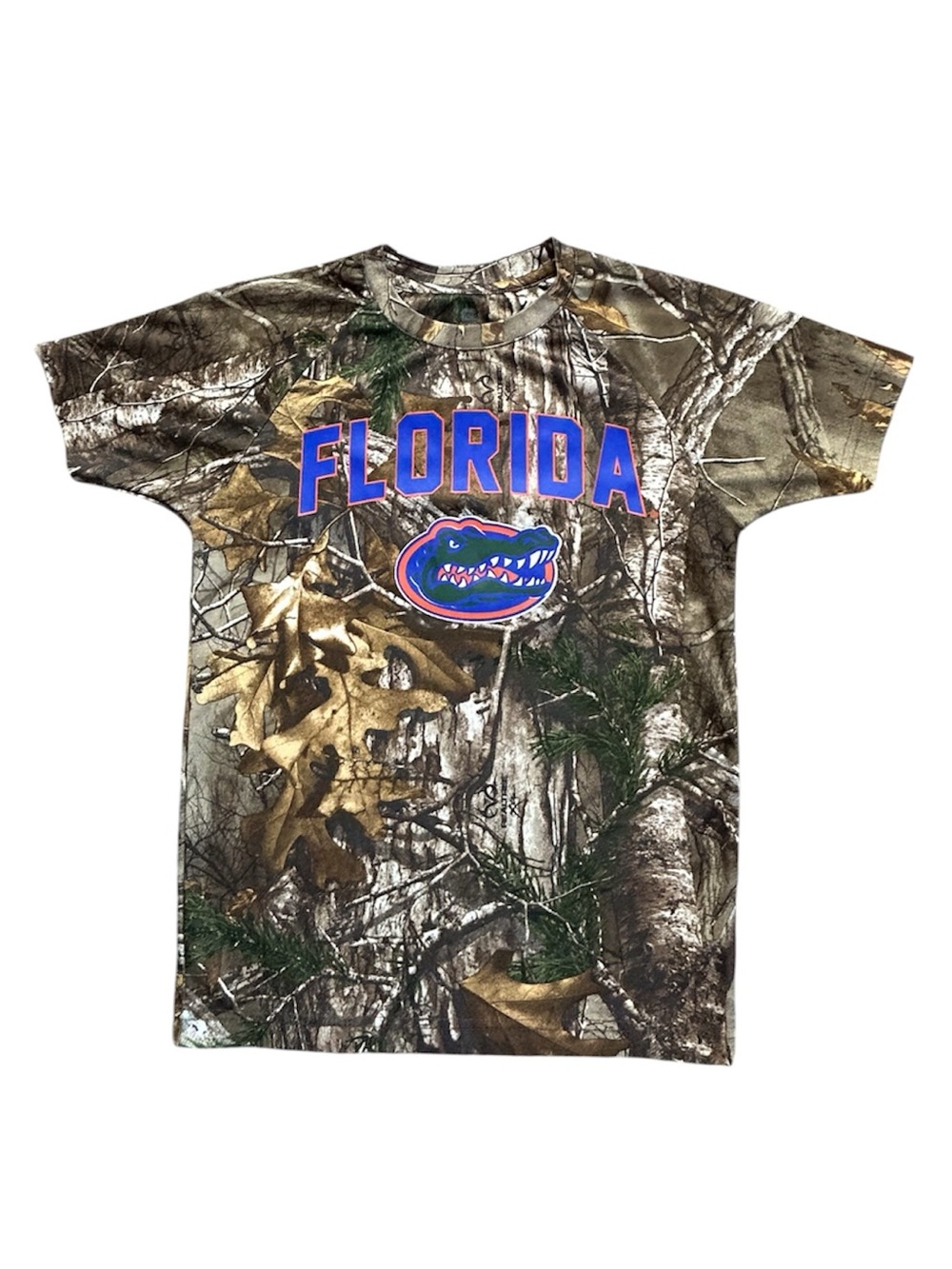 Colosseum Youth Athletic Realtree Florida Gators Trail Camo T-Shirt Small 6-7